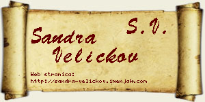 Sandra Veličkov vizit kartica